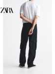 ZARA 여름 신상 남성용 아메리칸 하이 스트리트 스트레이트 워크 스타일 청바지 5862404 800의 그림