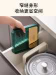 접이식 뚜껑 랙 주방 집 벽걸이 조리대 접시 주걱 랙 보관 선반 냄비 뚜껑 랙 인공물 넣기의 그림