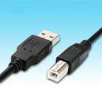 프린터 케이블 USB 사각 포트의 그림